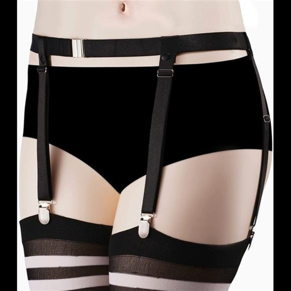 3 Pairs Plus Size Thigh High Stockings for Thick Thighs with Garter Belts